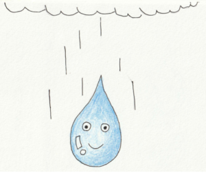雨のしずく イラスト 気ままなイラスト 自作童話ブログ どりー６