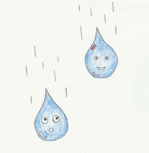 雨のしずく イラスト 気ままなイラスト 自作童話ブログ どりー６